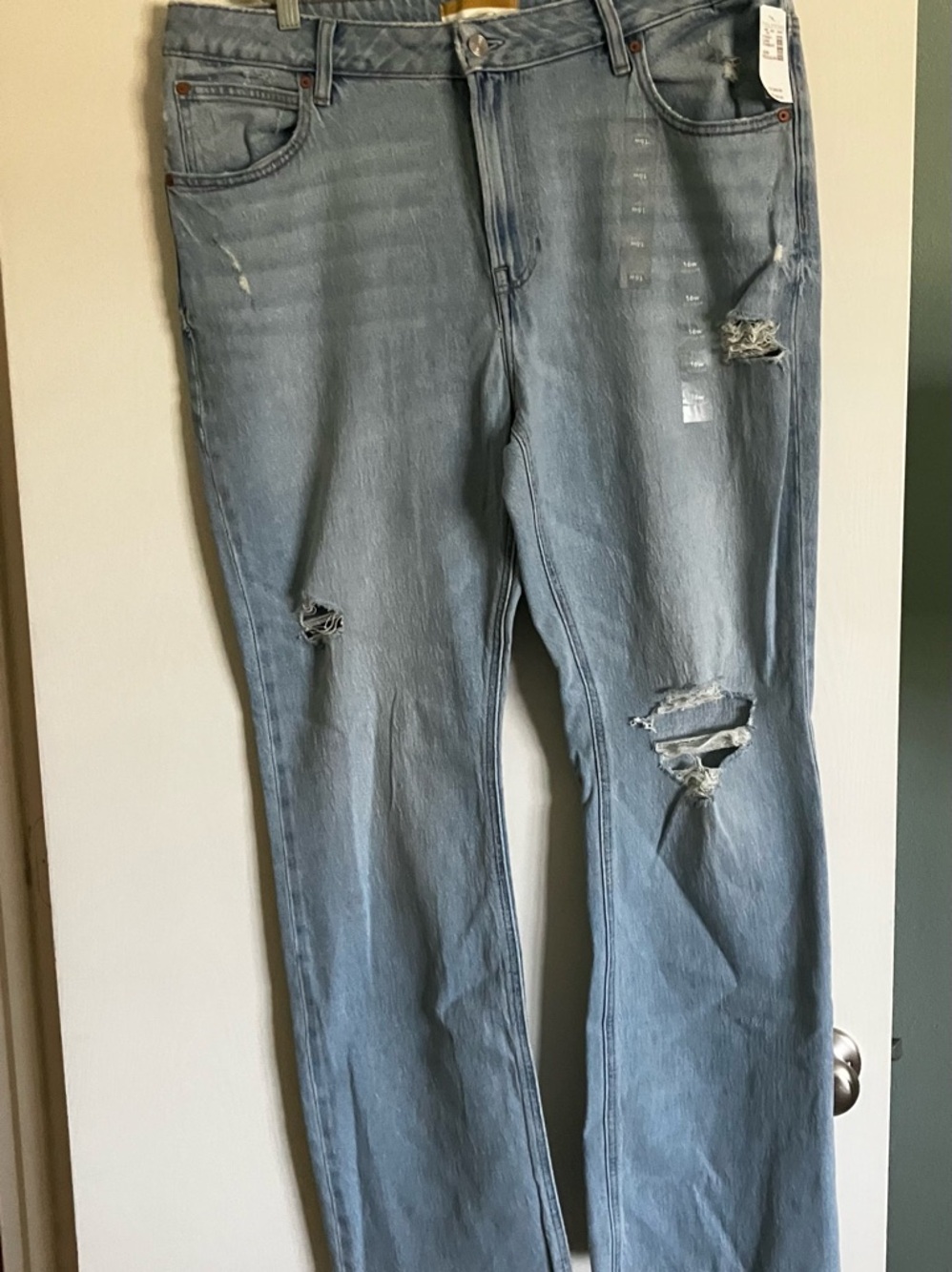 Maurices Light Blue Distressed Denim Jeans